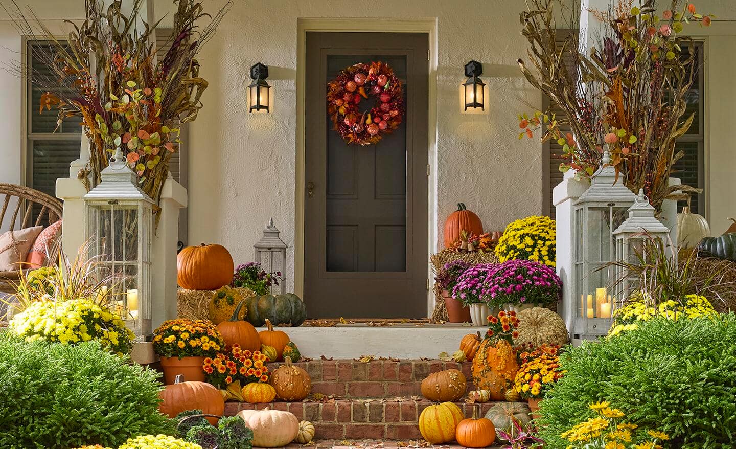 23 Ideas for Fall Decorating with Mums - The Home Depot
